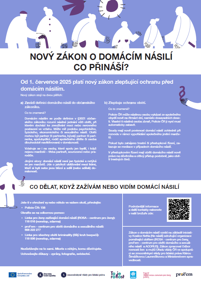 |Leták - domácí násilí