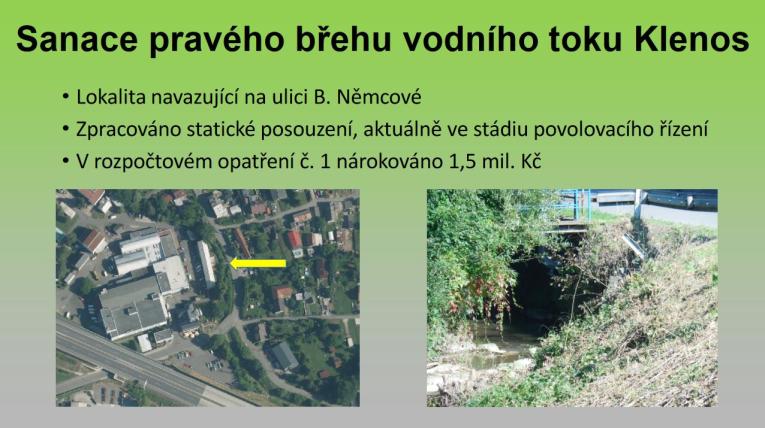 sanace pravého břehu