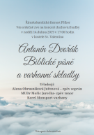 Antonín Dvořák, Biblické písně a varhanní skladby 1