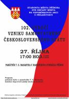 102. výročí vzniku samostatného Československého státu 1