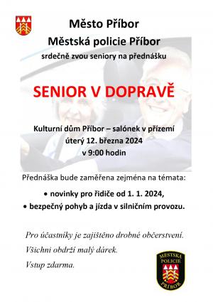 Senior v dopravě - pozvánka