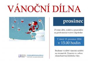 vánoční dílna