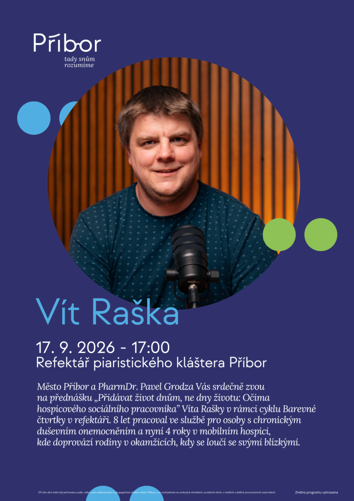 17.09.2026 - 17:00 - Vít Raška - Přidávat život dnům