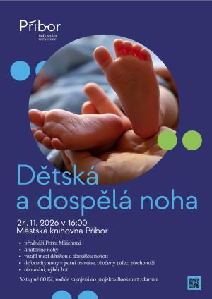 Dětská a dospělá noha