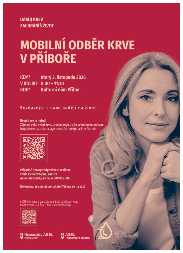 Mobilní odběry Příbor 